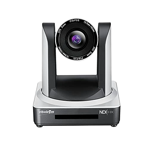 zowietek PTZ Streaming Camera with NDI | HX + PoE Optics 20X Church IP Camera with Simultaneous HDMI and 3G-SDI Outputs