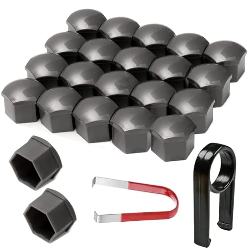 Oferta limitada: Gebildet 22pcs 21mm Universal Tapa de Tuerca de Rueda,Tapas para Tornillos de Rueda,Cubierta de Tuerca de Neumático con Extractor(Gris) de 8.69 € a 8.69 € (ahorro 0.00%)