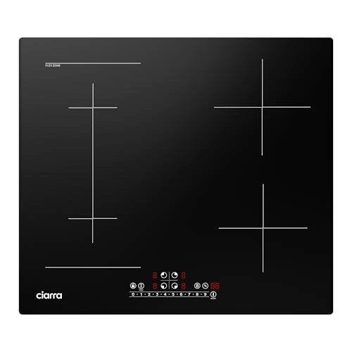 Offerta a tempo: Ciarra Piano Cottura a Induzione 4 Fuochi 7200W con Flex Zone - 17% da 299.99 € a 249.99 €