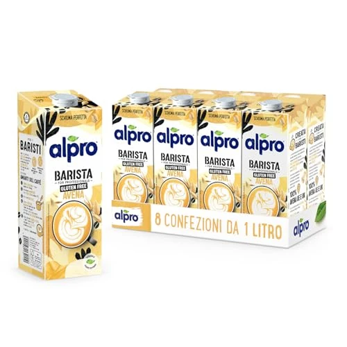 Offerta a tempo: ALPRO BARISTA PROFESSIONAL, Bevanda all'AVENA, Naturalmente Senza Lattosio, per Deliziose Creazioni da Bar 100% Vegetale, Senza Glutine - 8 confezioni x 1 Litro - 0.00% da 23.92 € a 23.92 €