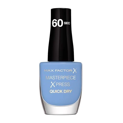 Max Factor, Smalto Unghie Masterpiece Xpress, Formato 8 ml, Colore 855 Blue Me Away