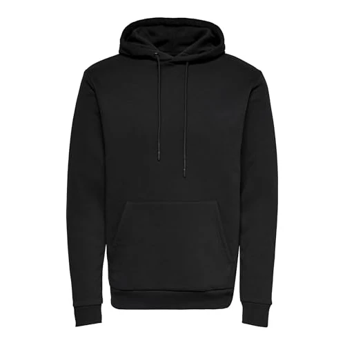 Only & Sons Onsceres Life Sweat à Capuche Noos pour Homme, Noir, L