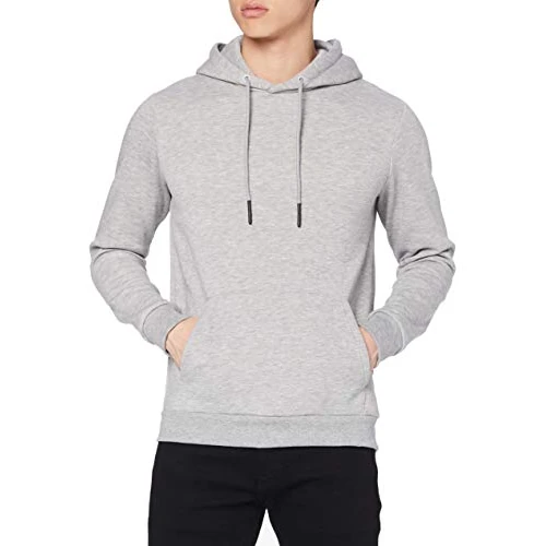 ONLY & SONS Men's ONSCERES Life Hoodie Sweat NOOS Hooded Sweatshirt, Light Grey Mix, S