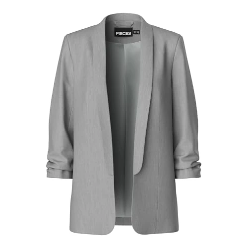 Oferta limitada: PIECES Pcboss 3/4 Blazer Noos Blazer, Gris (Gris Claro), L para Mujer de 39.99 € a 33.99 € (ahorro 15%)