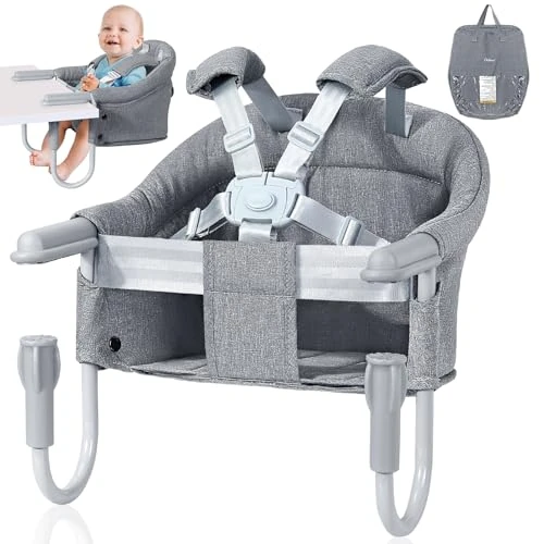 Offerta a tempo: Orzbow Seggiolino da Tavolo per Bambini, Grigio - 5% da 56.99 € a 54.14 €