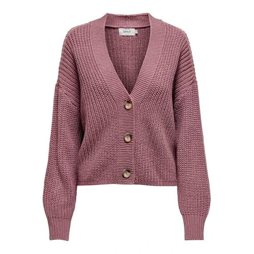 Only Cardigan ONLCAROL pour Femme, Rose nostalgique., S