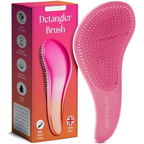 Offerta a tempo: Migliore Spazzola Districante - Spazzola Scioglinodi per Capelli Bagnati, Asciutti, Sottili, Folti e per i Più Piccoli - Tutti i tipi di Capelli. Basta nodi (Rosa/Arancio) - Lily England - 12% da 11.29 € a 9.99 €