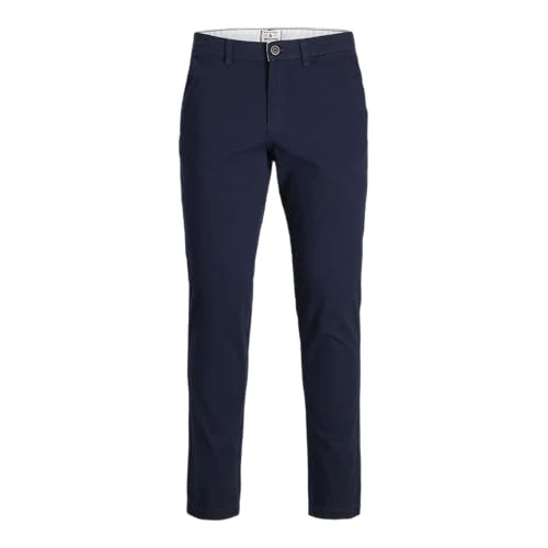 Jack & Jones Men's Jpstmarco Jjdave Akm Noos Pants, Navy Blazer, 36W 34L UK