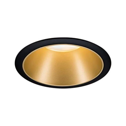 Tijdelijke aanbieding: Paulmann 93395 inbouwlamp Cole stijf rond dimbaar inbouwspot zwart mat, goud spot aluminium, kunststof inbouwlamp GU10 van 24.95 € naar 13.26 € (47% korting)