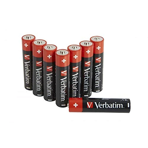 Oferta ograniczona: Verbatim Baterie alkaliczne klasy premium, 1,5 V, AAA-LR03 Micro, baterie AAA, baterie do odtwarzacza MP3, aparatu, pilota zdalnego sterowania, golarki itp., bateria alkaliczna premium, 8 sztuk z 11.33 PLN na 11.33 PLN (zniżka 0%)
