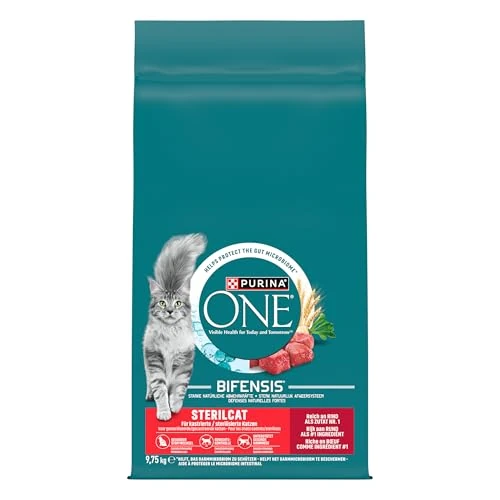 Offerta a tempo: Purina One Bifensis Sterilcat Crocchette Gatto Sterilizzato Ricco in Manzo e Frumento 9,75 kg - 20% da 51.49 € a 40.99 €