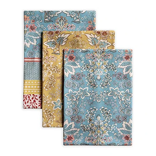 Limited offer: Maison d' Hermine Kitchen Towels Set of 3 100% Cotton 27.50" x 20" Reusable Cloth Tea Dish Towels Absorbent with Hanging Loop for Kitchen, Home, Dining, Cocktail Parties Spring/Summer (Marquise) from 22.99 EUR to 21.84 EUR (save 5%)