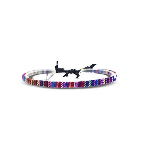 Offerta a tempo: Made by Nami Braccialetto Surfer Boho - Donna e Uomo - Accessori Fatti a Mano per Festa in Spiaggia - Etnico Hippie - 100% Impermeabile e Regolabile - Amicizia Ragazze (profondo multi) - 0.00% da 5.99 € a 5.99 €