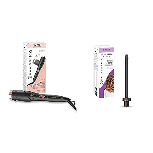 Offerta a tempo: Imetec Bellissima My Pro Twist & Style GT22 100, Base per Styler, Temperatura Automatica, Riscaldamento Rapido, Orientabile a 90°, Guanto Antiscottatura + My Pro GT22 120, Accessorio Sculpted Curls - 37% da 62.98 € a 39.98 €