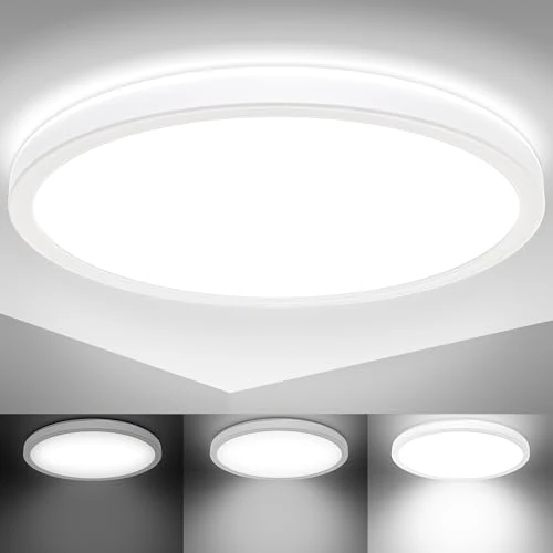 Offerta a tempo: B.K.Licht - Pannello LED a luce indiretta, piatto, dimmerabile a passi, soffitto, pannelli led, led soffitto, pannelli luminosi LED, luce pannello led, 29,3x2,8 cm, bianco - 0.00% da 24.99 € a 24.99 €