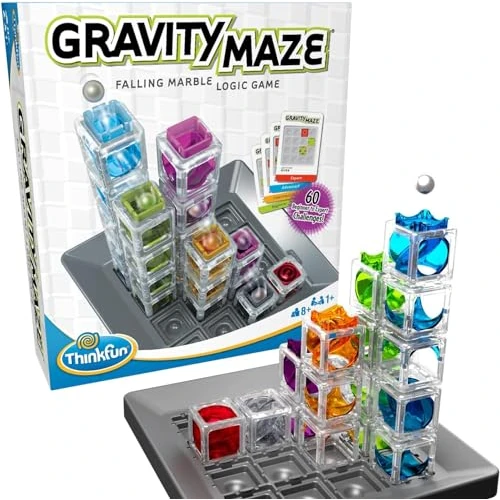 Offre limitée : ThinkFun - Gravity Maze - Jeu de Logique et Casse-Tête Adulte et Enfant dès 8 Ans - Circuit à Billes et Jeu de Construction 3D - 60 Défis Évolutifs - 1 Joueur et Plus - Multilingue (Français) - 76433 de 20.99 € à 18.79 € (10% de remise)