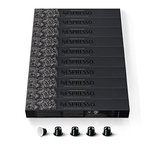 Offerta a tempo: CAPSULE NESPRESSO ORIGINALI - Ispirazione Ristretto, 100 Capsule Nespresso, Intensità 10 su 13, Linea Original, Capsule Riciclabili Nespresso - 7% da 43.00 € a 39.95 €