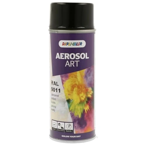 Tijdelijke aanbieding: DUPLI-COLOR 468018 Aerosol Art RAL 9011 grafiet zwart glanzend 400 ml van 21.61 € naar 6.30 € (70.85% korting)