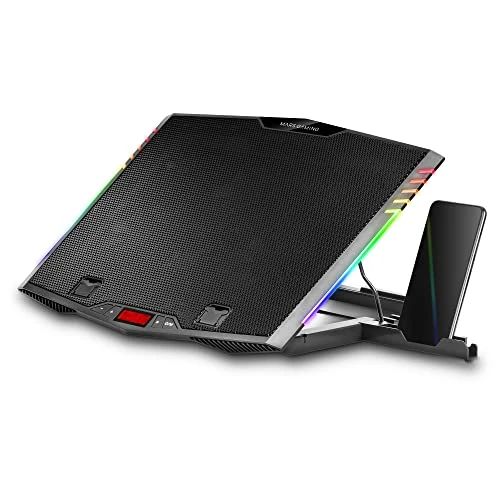 Oferta limitada: Mars Gaming MNBC5, Base Refrigeradora y Stand XL, 6X Ventiladores con Control Digital, Iluminación ARGB, Stand Ergonómico 7 Posiciones, Smartphone Holder, Negro de 29.90 € a 23.92 € (ahorro 20%)