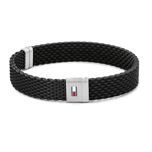 Begrenztes Angebot: Tommy Hilfiger Jewelry armband für Herren aus Silikon aus Blau oder Schwarz von 39.12 EUR auf 26.99 EUR (Rabatt 31%)