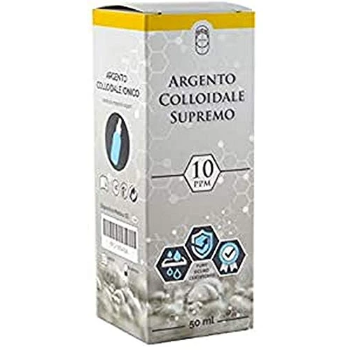 SEB - Argento colloidale supremo - Argento colloidale ionico 10 ppm - adatto a zone delicate
