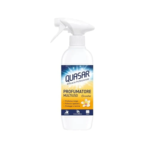 Offerta a tempo: QUASAR PULITO STELLARE Profumatore Multiuso - Fragranza Oriental, Profuma a Lungo, Deterge e Spolvera - 500 ml - 0.00% da 7.49 € a 7.49 €