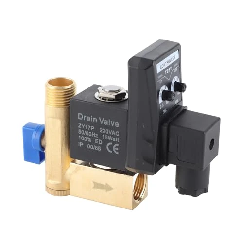 Offerta a tempo: Valvola di Scarico Automatico Elettronica Ottone, Valvola di Scarico Automatico G1/2 DN15 Valvola di Scarico Elettronica Automatica per Condensato Compressore d'aria (AC230V)(230V) - 0.00% da 25.99 € a 25.99 €