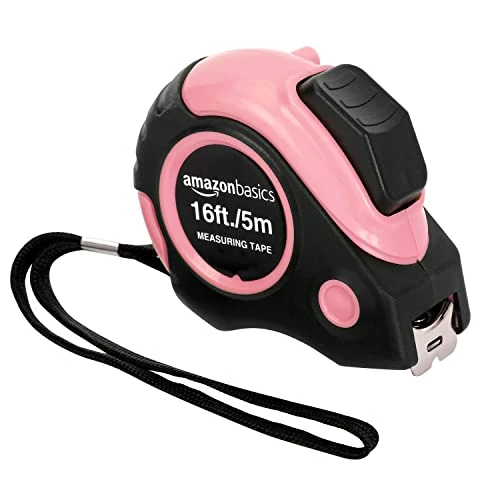 Offerta a tempo: Amazon Basics Metro a nastro, 5 m, rosa - 13% da 6.93 € a 6.06 €