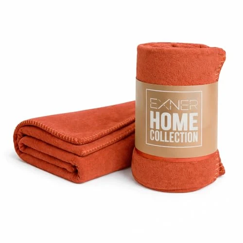 Offre limitee: EXNER Couverture polaire 100 % polyester 175 g/m² Couleur terre cuite 130 x 160 cm de 7.48 EUR a 7.48 EUR (economie 0%)