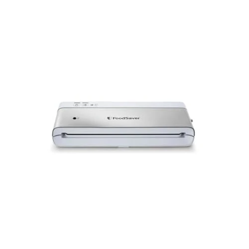 Limitiertes Angebot: FoodSaver kompaktes Vakuumiergerät mit Handheld-Vakuumierer | 1 Rolle & 4 Beutel | Silber mit weißen Akzenten [VS0100X] von 90.65 EUR auf 90.65 EUR (Spare 0%)