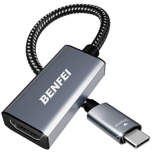 Limited-time offer: USB C to HDMI Adapter, BENFEI USB Type-C to HDMI Adapter [Thunderbolt 3/4 Compatible] with iPhone 15 series, MacBook Pro/Air 2023, iPad Pro, iMac, S23, XPS 17, Surface Book 3 and More from 8.09 GBP to 7.59 GBP (save 6%)