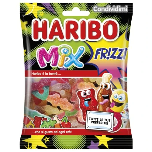 Offerta a tempo: Haribo Frizzi Mix, Caramelle Gommose Frizzanti — 19% da 1,59 € a 1,29 €