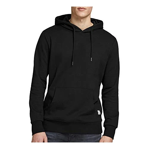 Oferta limitada: Jack & Jones Jjebasic Noos Sweat Hood Sudadera con Capucha, Hombre, Negro, L de 34.99 EUR a 13.95 EUR (ahorro 60%)