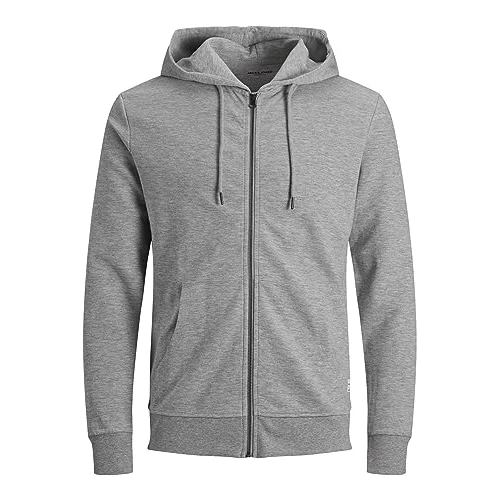 Oferta limitada: JACK & JONES Jjebasic Sweat Zip Hood Noos Sudadera con Capucha de Deporte, Gris (Light Grey Melange), XXL Hombre de 39.99 € a 27.64 € (ahorro 31%)