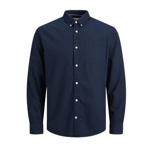 Jack & Jones Male Camicia per Il Tempo Libero Slim Fit, Navy Blazer/Fit: Slim Fit., XL