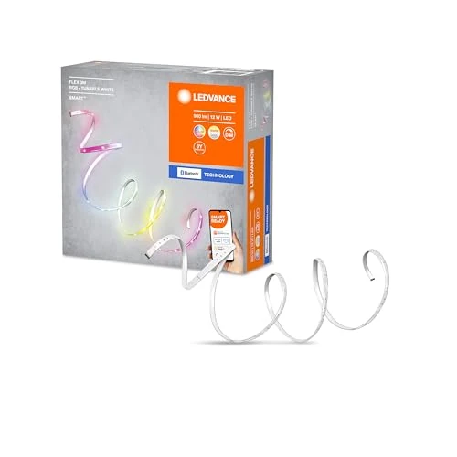 Tijdelijke aanbieding: LEDVANCE Slimme LED strip LED: voor alle oppervlakken, SMART+ FLEX MULTICOLOR / 12 W, 220…240 V, stralingshoek: 110, RGBTW, 2000 … 6500 K, body materiaal: silicone, IP20 van 13.51 € naar 13.51 € (0.00% korting)