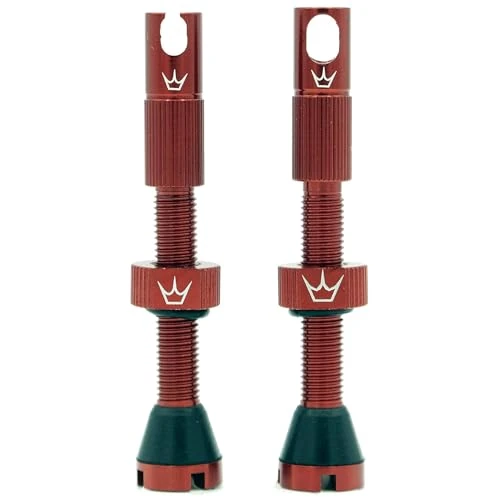 Limited-time offer: Peaty's x Chris King (MK2) Tubeless Valves, 42mm, Red from $33.99 to $27.07 (save 20.36%)