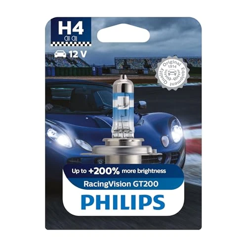 Oferta limitada: Philips RacingVision GT200 H4 bombilla Halógena faros delanteros +200%, blister individual, para coche de 27.11 EUR a 27.11 EUR (ahorro 0%)