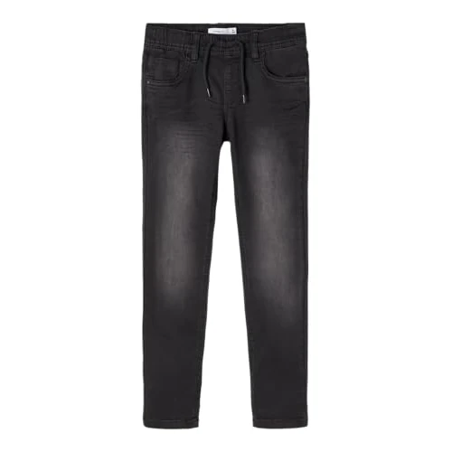 Name It Nkmryan Jogger Swe Jeans 5110-Th Noos, Pantaloni da Tuta Bambini e ragazzi, Nero (Black Denim), 152