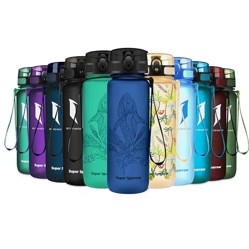 Offre limitée : Super Sparrow Bouteille d'eau - Gourde - 500ml - sans BPA - Convient pour Le Sport, la randonnée, l'école, Le Bureau, en Plein air de 27.68 € à 10.59 € (61.74% de remise)