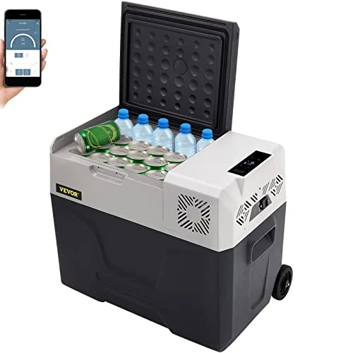 Offerta a tempo: VEVOR Mini Frigorifero Portatile per Auto 40L, con Schermo LCD Digitale, 220 V Mini Frigorifero Congelatore, Congelatore per Frigorifero Portatile da -20 a 20 Gradi C - 39% da 220.99 € a 135.90 €