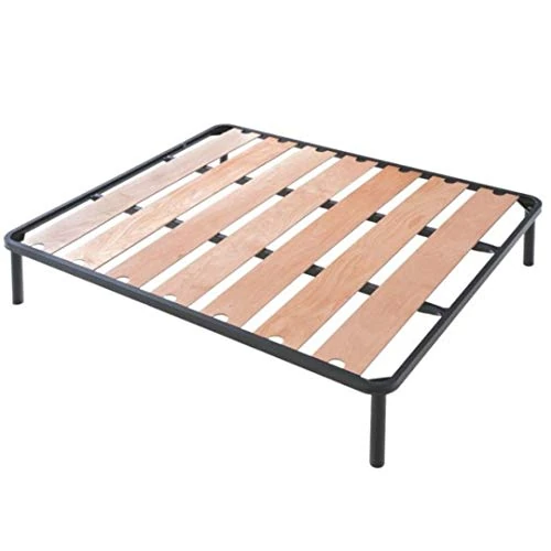 Offre limitée : EVERGREENWEB Lit sommier avec Larges Lattes en Bois Orthopédique avec 4 Pieds Amovibles, Structure de Support en Fer Renforcé, Base Encastrée pour Tous Types de Lits et Matelas | Lime (160x190 cm) de 219.00 € à 219.00 € (0.00% de remise)
