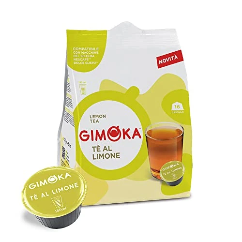Oferta limitada: Gimoka - 16 Cápsulas compatibles con cafetera Nescafé®* Dolce Gusto®* - Té de limón - Made in Italy de 29.92 € a 29.92 € (ahorro 0.00%)