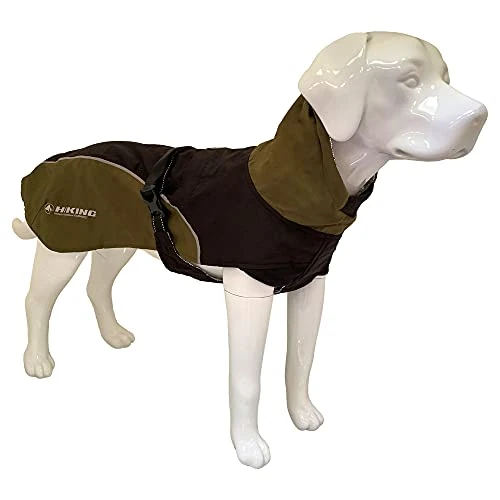 Croci Hiking Hundemantel, wasserdicht, Makalu, temperaturregulierendes Futter, Schwarz/Salbei, 80 cm
