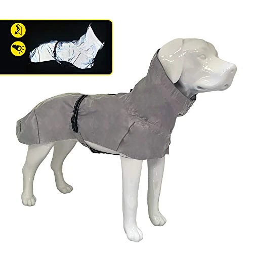 Limited offer: Crosses Hiking Coat for Dogs, Waterproof for Dogs, Reflective Waterproof, Maximum Visibility, Thermoregulating Lining, High Visibility, Size 50 cm - 380g from 55.93 EUR to 29.74 EUR (save 47%)