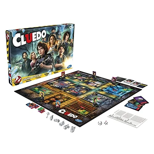 Hasbro Gaming Cluedo, Ghostbusters Edition, juego de mesa, para niños y niñas a partir de 8 años, inspirado en la película, para 2 a 6 jugadores
