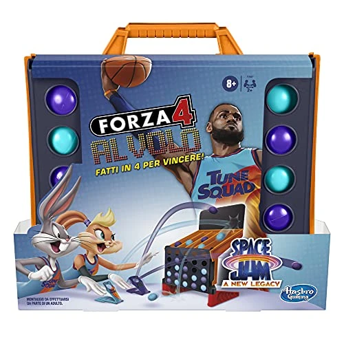 Hasbro Gaming Forza 4 al Volo: Space Jam A New Legacy Edition, Two or More Players, Game for Ages 8+ - F2687103