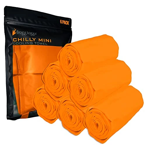 Limited-time offer: FROGG TOGGS Unisex Cooling towel, Orange - 6 Pack, Pack 29x3 US from 13.79 £ to 11.49 £ (save 17%)