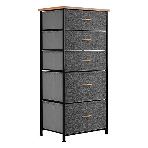 Oferta limitada: YITAHOME Cajonera de Tela, Cómoda de Tela, Unidad de Almacenamiento de Tela, con 5 cajones Extraíbles, Cómoda de para Sala de Estar, Dormitorio, habitación Infantil, Gris Oscuro de 59.99 EUR a 45.49 EUR (ahorro 24%)