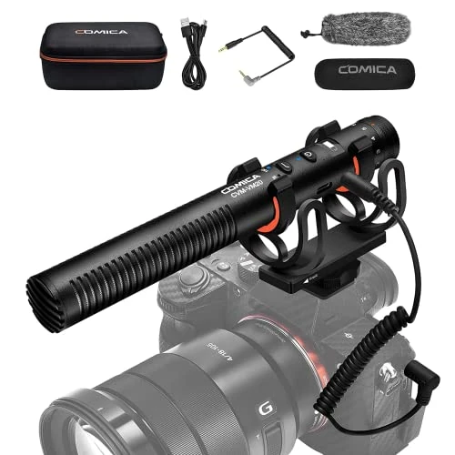 Offerta a tempo: COMICA VM20 Microfono a Fucile con Display OLED Power, Microfono Video Direzionale Super Cardioide per DSLR Canon Nikon Sony e Smartphone (Interfaccia da 3,5 mm) - 35% da 149.00 € a 97.00 €